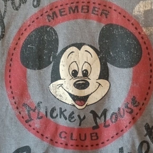 EUC Disney Mickey Mouse Club tee Original Mouseketeer cotton poly blend S and XL - Picture 2 of 10